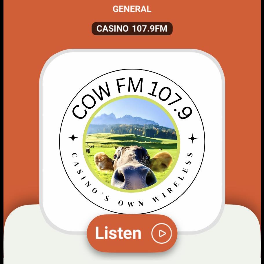 COW FM - Casino - 107.9 FM